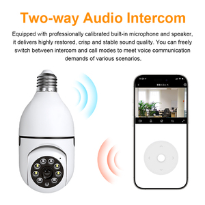 Caméra de surveillance sans fil portable avec télécommande, nouvelle caméra <span class=keywords><strong>espion</strong></span> à <span class=keywords><strong>ampoule</strong></span>, vision nocturne intelligente, caméras de sécurité extérieures - Product Image 3