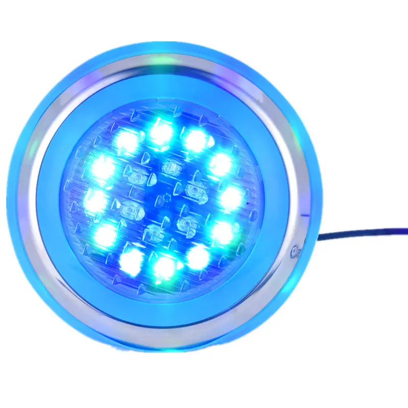 LED Underwater Stainless steel RF RGB AC DC 12V IP68 6w 9w 12w 15w 18w with remote control swimming pool led lights blue