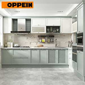 Para OPPEIN, coctelera de PVC de estilo rural pequeño, armario de cocina ajustado, juego completo, grifo de fregadero, bisagra, cajón deslizante, cajón contra salpicaduras - Product Image 3