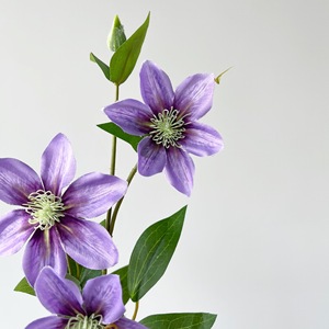 <b>Artificial</b> Clematis Silk <b>Flower</b> <b>Arrangement</b> 30cm-100cm Wedding Home Decor European Style - Product Image 4