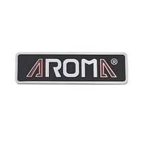 Étiquette métallique de parfum personnalisée emballage de logo adhésif étanche en relief Technique d'impression de plaque signalétique de machine de logo chromé
