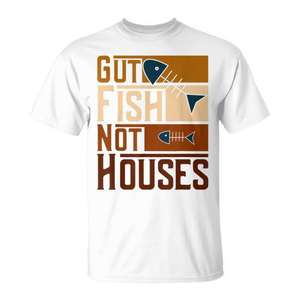 Camiseta Gut Fish Not Houses Coastal Conservation para mujer - Product Image 1