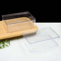 Boîte à Tiramisu en Plastique PS de Qualité Alimentaire avec Couvercle pour Emballage de Gâteau Mousse, Vente en Gros, Boîte de Rangement Transparente pour Desserts, Grande Taille