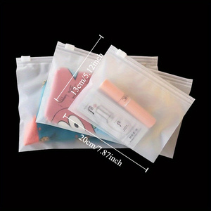 Bolsas de Plástico Transparente Esmerilado con Cierre Zip, Impresas Personalizadas y Reciclables, para Empaque y Exhibición de Ropa en Tiendas - Product Image 3