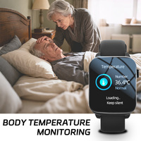 Montre intelligente 4G SOS GPS d'urgence pour personnes âgées avec alarme de chute Carte SIM Suivi de la santé pour les patients autistes/Alzheimer/Démence