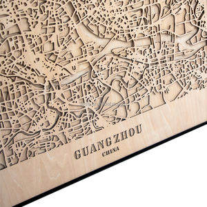Mappa personalizzata di qualsiasi città personalizzata taglio Laser messaggio include cornice decorazione per la casa 3D decorazione della parete mappa della città del mondo - Product Image 2
