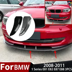 StarNav Pour Série 1 E81 E82 E87 E88 3 Pièces 2008-2011 LCI Édition Standard Spoiler de Pare-chocs Avant de Voiture, Lame de Pare-chocs, Diffuseur, Kit Carrosserie - Product Image 5