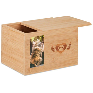 Guci Abu Hewan Peliharaan dari Bambu yang Dipersonalisasi dan Penuh Perhatian untuk Kenangan Hewan Peliharaan Tercinta - Product Image 1