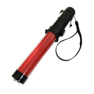 Bâton lumineux de signalisation routière portable rechargeable à LED rouge et verte, bâton de signalisation de sécurité portable - Product Image 1
