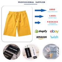 Shorts d'été personnalisés en coton French Terry pour hommes, style streetwear, vente en gros