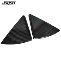 Pour Chevrolet Corvette C8 Stingray Cabriolet 2020-2023, garniture de protection triangulaire arrière en fibre de carbone véritable pour pilier B, accessoires de voiture
