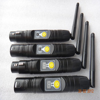Transmitter dan Receiver Nirkabel DMX512 XLR 2.4G yang Ditingkatkan dengan Sakelar Manual untuk Aplikasi Dimmer