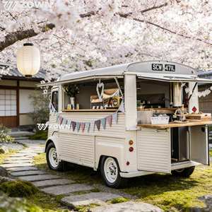 Large Space Electric Mobile Food Trailer, Practical Functional Design Food Cart For Stall And Outdoor Business - Product Image 1