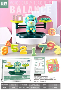 מונטסורי חינוכי לילדים מתמטיקה דינוזאור קוף ספירת מאזן דיגיטלי צעצועי משחק עם קול ומוזיקה - Product Image 4