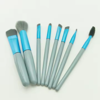 UUYP OEM ODM Reise-Make-up-Pinsel-Set (8-teilig) mit PU-Tasche, Nylonhaar & Kunststoffgriff für Gesichts-Concealer & Rasierpinsel