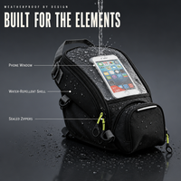 Sac de réservoir de carburant pour moto, sac de réservoir imperméable pour moto, fenêtre tactile pour téléphone, sac de moto universel multifonctionnel