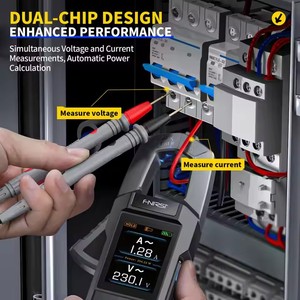 <span class=keywords><strong>Pinza</strong></span> Amperimétrica FNIRSI DMC-100 de Verdadero Valor Eficaz (True RMS) 600A 600V CA/CC - Multímetro Inteligente Anti-Quemaduras con NCV, Retención de Datos y Rango Automático - Product Image 4