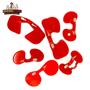 high quality plastic Chicken Protecting Glasses Eye Cover Plastic Red Chicken Glasses For Poultry Farm