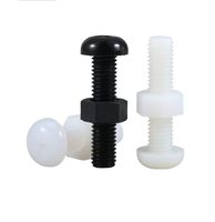Kit d'assortiment de vis et d'écrous à tête cylindrique Phillips en nylon, attaches isolantes en plastique