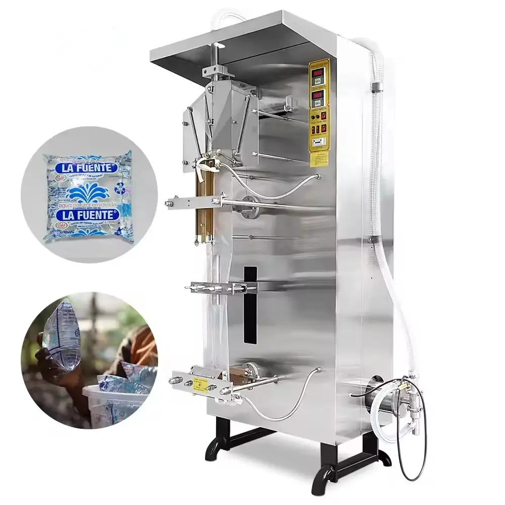 Máquina de embalagem multifuncional para suco de leite, máquina de água pura e líquida, saco plástico pequeno, máquina de enchimento de água