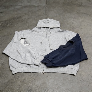 เสื้อฮู้ดดี้สั่งทำสไตล์วินเทจ หนานุ่ม ทรงโอเวอร์ไซส์ ตกแต่งด้วยผ้าปะติด คุณภาพสูง ดีไซน์แฟชั่น สำหรับผู้ชาย จากผู้ผลิต - Product Image 2