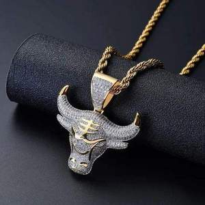 Pendentif Hip Hop de Luxe en Moissanite et Diamant, en Argent Sterling 925, Bijou Statement Sertie de Pierres pour Hommes et Femmes, Cadeau de Fête Tendance - Product Image 2