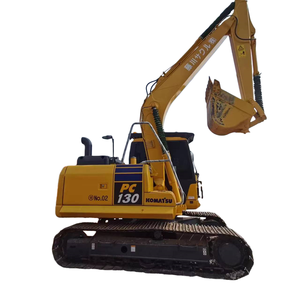 Excavadora mediana Komatsu usada de 13 toneladas en venta, excavadora de marca japonesa original de segunda mano PC130 - Product Image 1