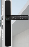 Serrure intelligente Ttlock avec reconnaissance faciale, mot de passe, carte, code, application cloud, en alliage d'aluminium, pour portes en bois/acier, indice d'étanchéité IP65, classe C