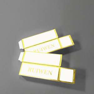 Boîte à parfum de luxe noire avec impression UV |   Emballage cosmétique imprimé en couleur |   Boîte en papier gaufré - Product Image 5