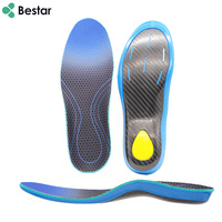 Semelles sportives en fibre de carbone avec soutien de la voûte plantaire, antichoc, retour d'énergie à fort impact, protection contre les blessures, ne gèlent pas les chaussures, lot de 2