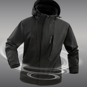 Veste d'extérieur 3 en 1 pour femme avec doublure polaire amovible pour l'automne et l'hiver, vêtements de travail, logo personnalisé - Product Image 3