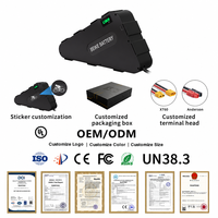 Baterai Sepeda Gunung Listrik EU Stock 52V 72V 20Ah 25Ah 30Ah Ebike, Tas Segitiga Lunak, BMS 60A, Paket Baterai Lithium Ion 2000W