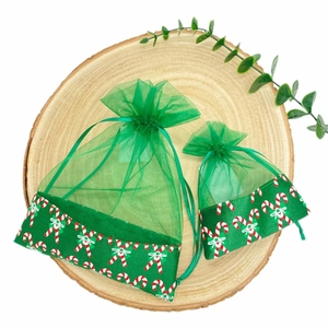 Bolsa de Regalo de Lino con Cordón, Bolsas de Organza con Cordón, Bolsa de Embalaje - Product Image 2