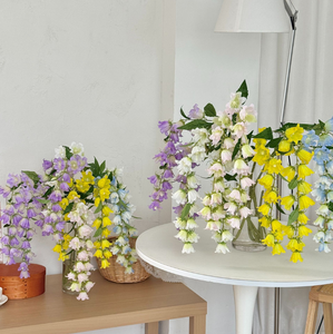 Ghirlanda di Campanule Artificiali in Seta - Realistiche Fioriture Pendenti per Decorazioni Casa e Matrimoni - Product Image 4