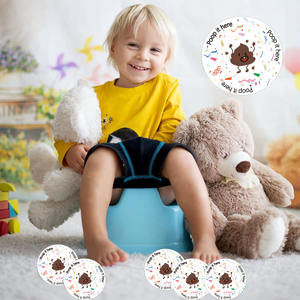 Bonitas pegatinas de caca, pegatinas solubles para decoraciones de fiesta de caca, pegatinas de caca para orinal, etiqueta de entrenamiento, regalos para niños - Product Image 3