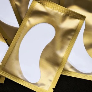 แผ่นแปะต่อขนตาปลอมแบบขายส่ง สีชมพู สีม่วง แผ่นมาส์กใต้ตา คอลลาเจน ไฮโดรเจล แผ่นแปะใต้ตาสีทอง - Product Image 2