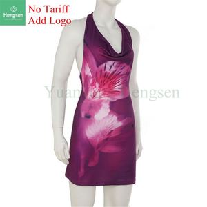 Vendita calda con stampa a schiena alta con motivo a schiena posteriore <span class=keywords><strong>elegante</strong></span> gonna a pieghe 2023 estivo <span class=keywords><strong>abbigliamento</strong></span> donna - Product Image 6