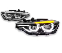 Conjunto de faros LED de 12V para BMW Serie 3 F30 F31 2012-2018, proyector dual, DRL, señal de giro secuencial, Plug and Play