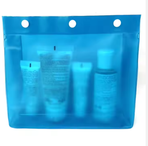 Bolsa de cosméticos de PVC transparente para viajes con logotipo personalizado promoción bolsa de maquillaje transparente con cremallera - Product Image 4
