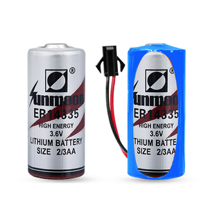 NUOVA Batteria al Litio ER14335 3.6V <span class=keywords><strong>per</strong></span> Apparecchiature di Controllo Industriale, Strumenti, Contatori d'<span class=keywords><strong>Acqua</strong></span>, PLC, Batteria di Memoria - Product Image 1