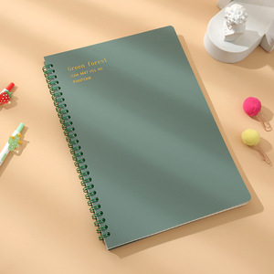 Carnet à spirales rétro Macaron PP, carnet portable créatif, cahier d'exercices pour étudiants, cadeau A5/B5 - Product Image 1