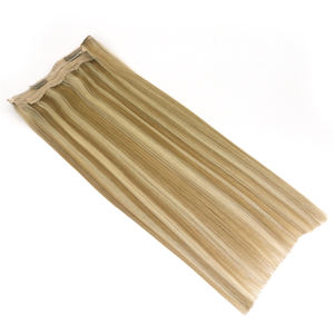 ผมต่อแบบฮาโลฮาโลฮาโลเส้น100% ผมมนุษย์ไล่ระดับสีบลอนด์ไปน้ำตาล - Product Image 5