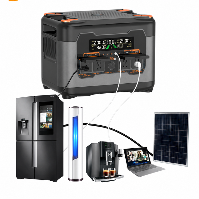 Hot Sales Portable Power Station Outdoor Big Size High Capacity 300W-5120W Lifepo4 Lithium Cell Camping Solar Wireless Charging