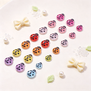Accesorios de <span class=keywords><strong>Uñas</strong></span> con Lindas Mariquitas Brillantes, Adornos de Resina 3D Coloridos, Mini Insectos Decorativos para <span class=keywords><strong>Uñas</strong></span>, Diseño de <span class=keywords><strong>Uñas</strong></span> Hecho a Mano para Salón de Belleza - Product Image 5