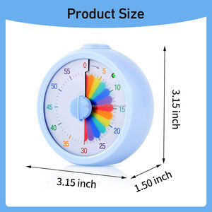 Temporizador Visual de 60 Minutos para Niños con Volumen Ajustable, Herramientas de Gestión <span class=keywords><strong>del</strong></span> Tiempo con Diseño de Arcoíris y Funcionamiento Silencioso - Product Image 5