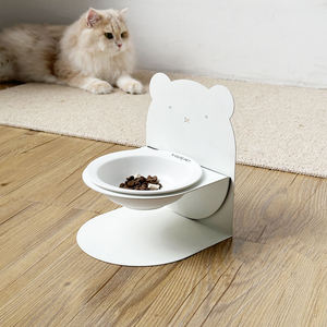 Kediler ve yavrular için 2025 yeni tasarım seramik Tilted yiyecek kasesi yükseltilmiş besleme için manyetik <span class=keywords><strong>Stand</strong></span> ile ayarlanabilir yükseltilmiş - Product Image 3