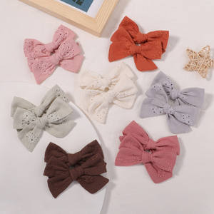 Barrettes et nœuds pour bébés filles, entièrement doublées, avec pinces crocodiles, accessoires capillaires pour petites filles, tout-petits et enfants - Product Image 5