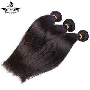 I capelli umani lisci naturali d'oltremare del mercato all'ingrosso di guangzhou tessono i capelli brasiliani vergini originali vendono online