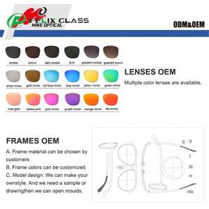 Lunettes de vue avec verres anti-lumière bleue HMC à changement de couleur progressif 1,56, montures rondes, verres simples, verres remplaçables OEM - Product Image 3