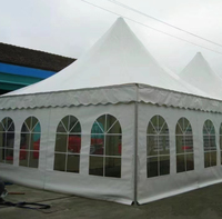 Tentes Pagode Modulaires Grandes 5x5m, 6x12m, 10x10m Rouges pour Salons Professionnels, Événements Extérieurs, Mariages et Fêtes - À Vendre